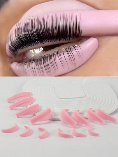 14Pcs 7 Sizes Lash Lift Rods,Lash Lift Shield For Eyelash Perming,Upper And Lower Lash Lift Pads For Salon And Home Use.