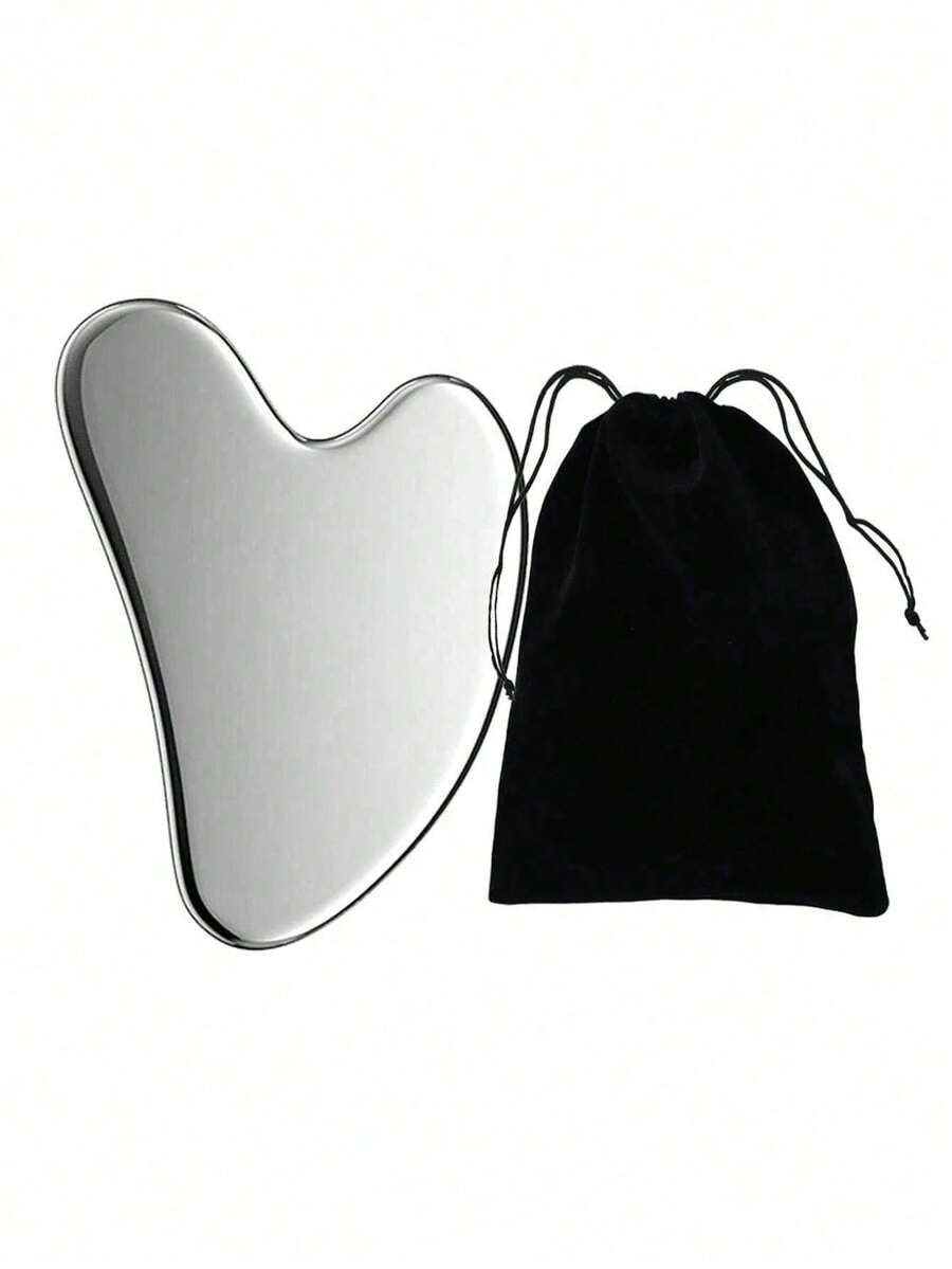 Heart-Shaped Stainless Steel Gua Sha Board Options — product image 1