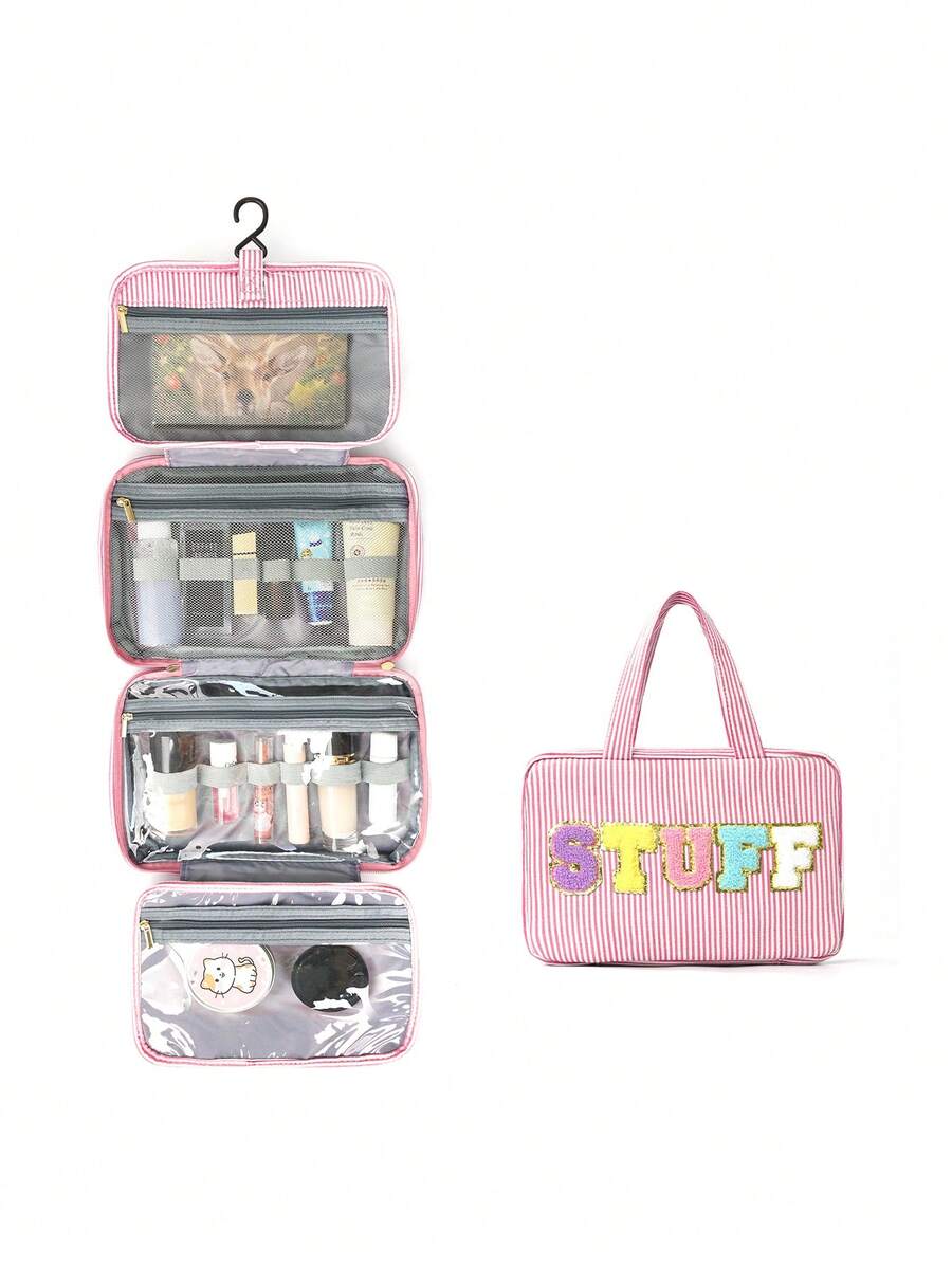 4-Fold Hanging Toiletry & Makeup Bag - 21 Patterns — product image 9