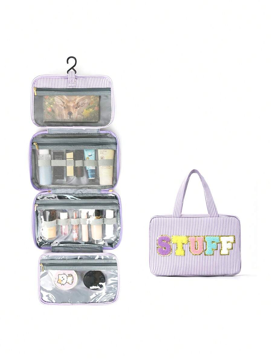 4-Fold Hanging Toiletry & Makeup Bag - 21 Patterns — product image 11