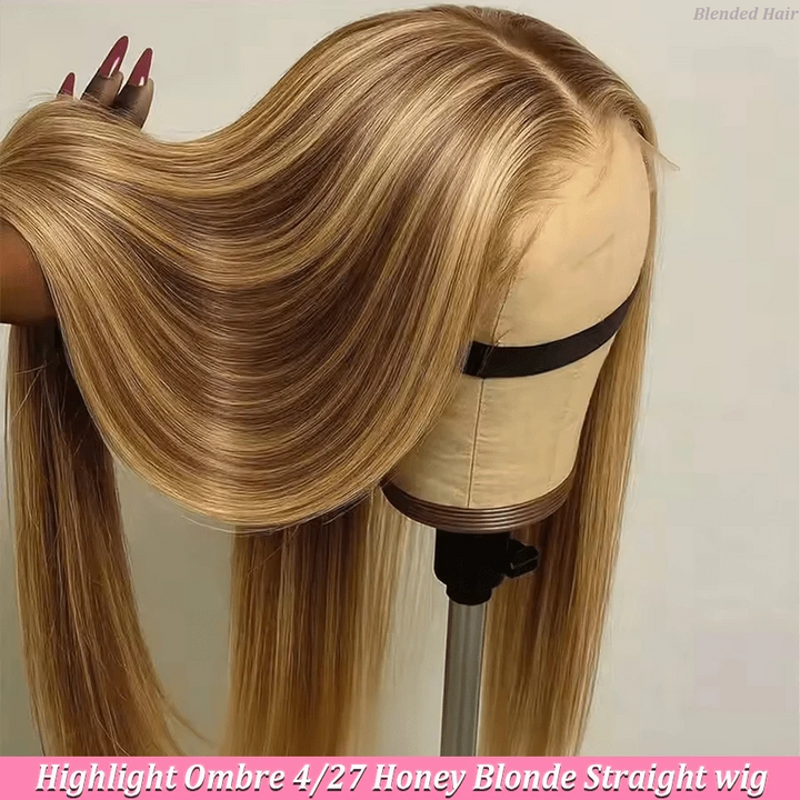 Straight Ombre Wig & Wig-Cap Options - 8 to 34 Inches