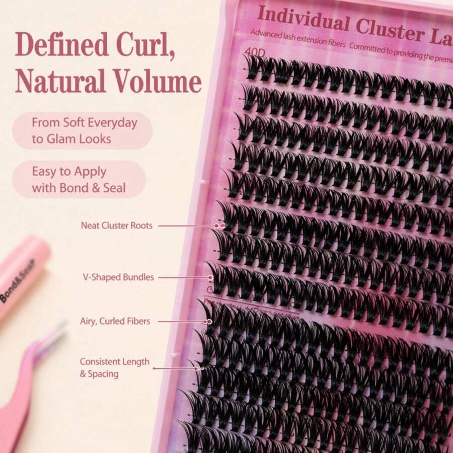 Lightweight False Lash Cluster Kit with Bond & Seal — product image 5