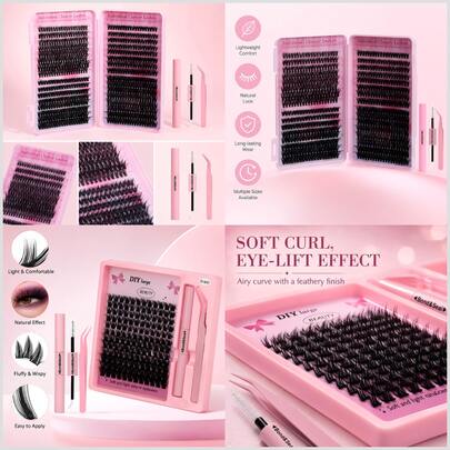 Lightweight False Lash Cluster Kit with Bond & Seal — product image 11