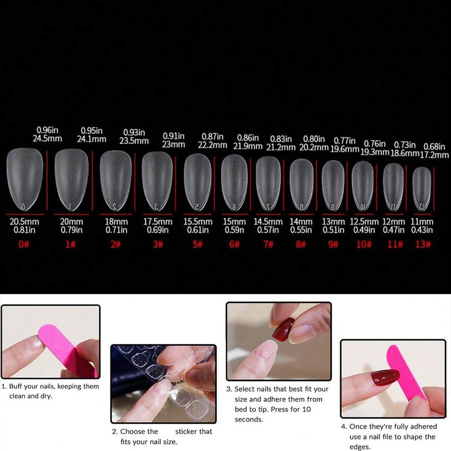 Glow-in-the-Dark Halloween Press-On Nails - 24 Pieces — product image 6