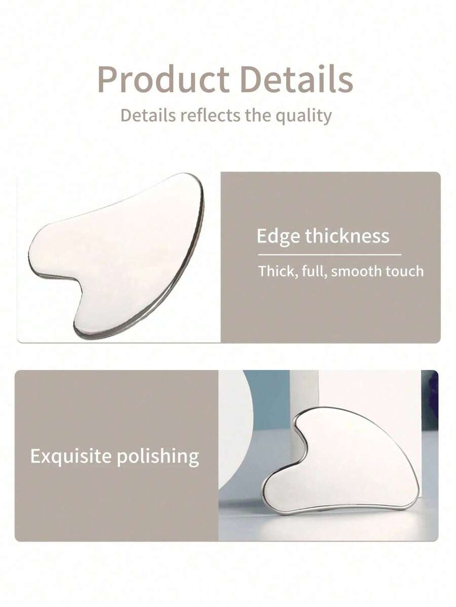 Heart-Shaped Stainless Steel Gua Sha Board Options — product image 9